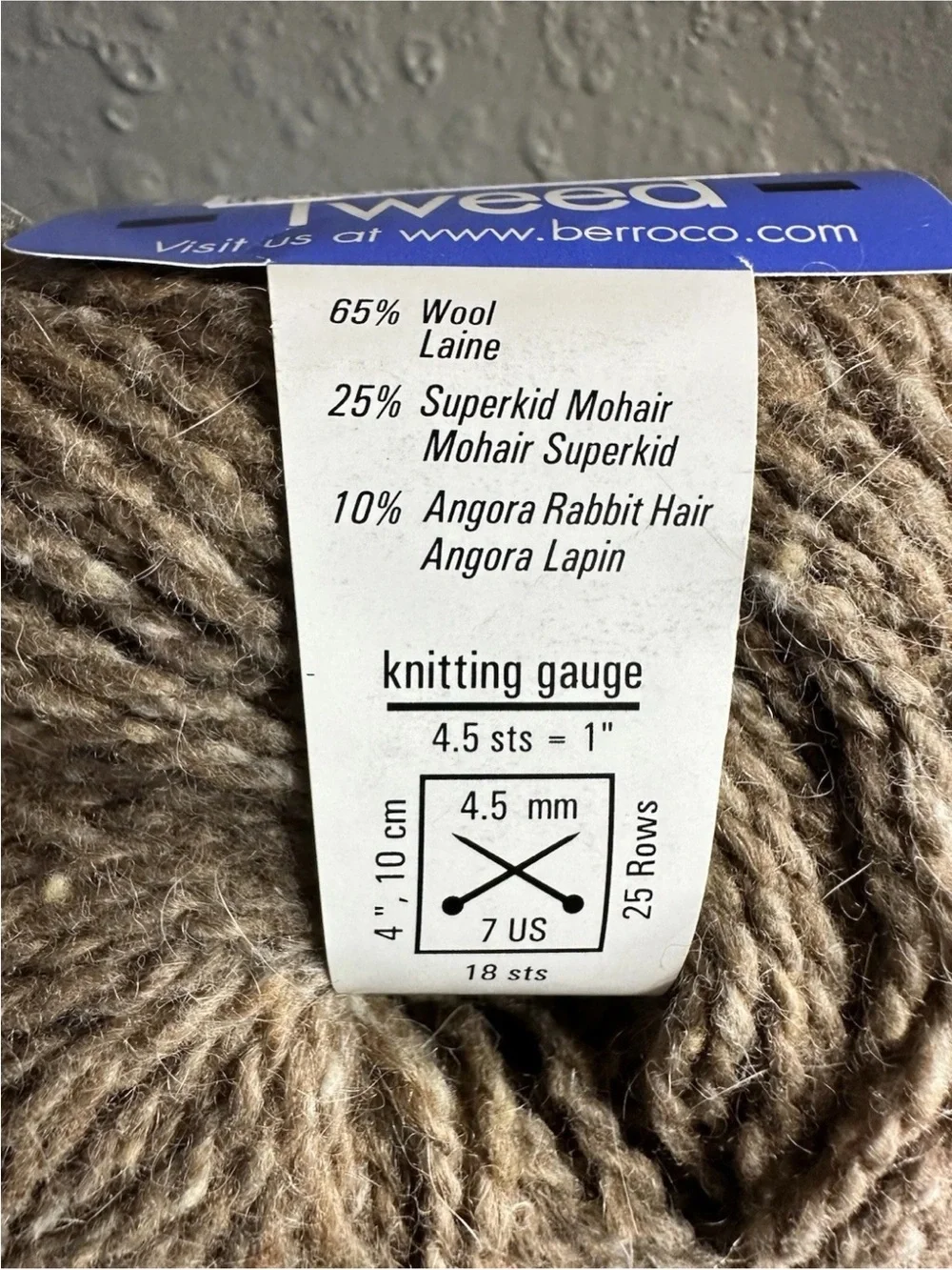 Berroco Blackstone Tweed quahog lot of 3 ball yarn color 2608
